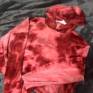 SUPER SOFT BEBE CROPPED HOODIE